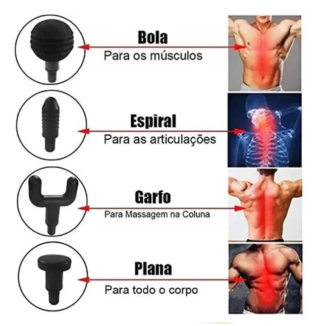 Massageador Elétrico Profissional Portátil - AriShop - Saúde